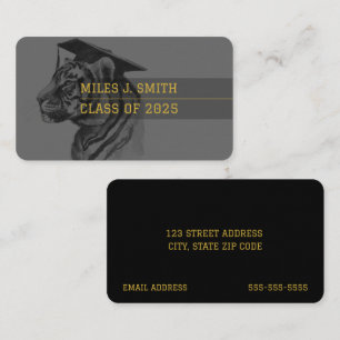 Visite Carte de nom du diplômé