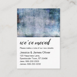 Visite Carte de notification Purple et Navy Grunge