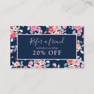 Visite Carte de parrainage Fleurs de roses roses