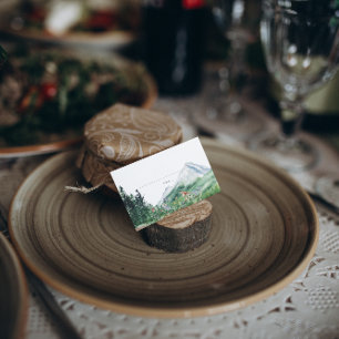 Visite Carte de placement de mariage Fleur sauvage de la 