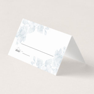 Visite Carte de placement de rose florale vintage