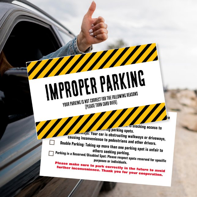 Visite Carte de plainte pour stationnement incorrect Stat (Créateur téléchargé)