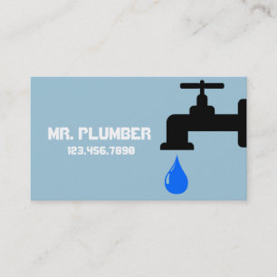 Visite Carte de plomberie moderne pratique pour plombier