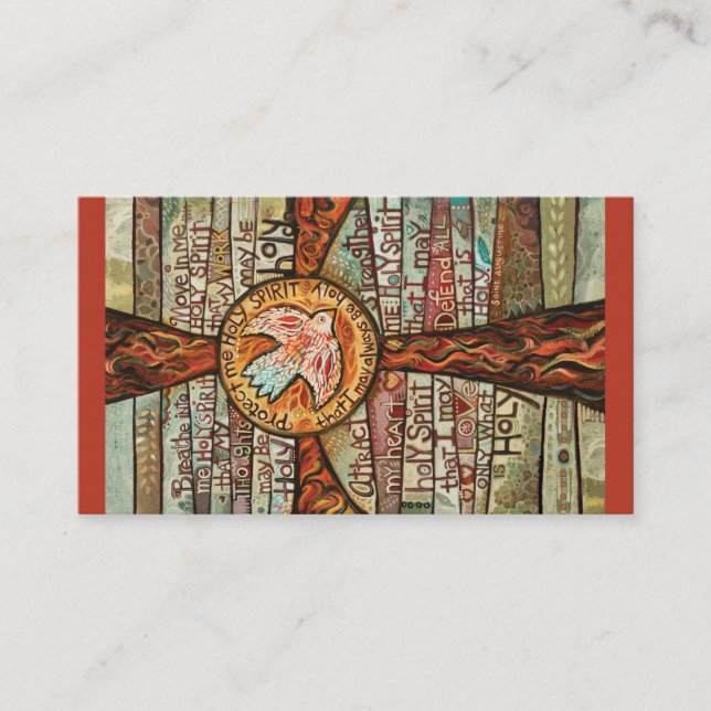 Visite Carte de poche Prière à l'Esprit Saint (Devant)