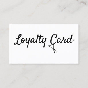 Visite Carte de poinçonnage Loyauté pour liste de cheve