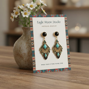 Visite Carte de Présentation de Bijoux de Boucles d'Oreil