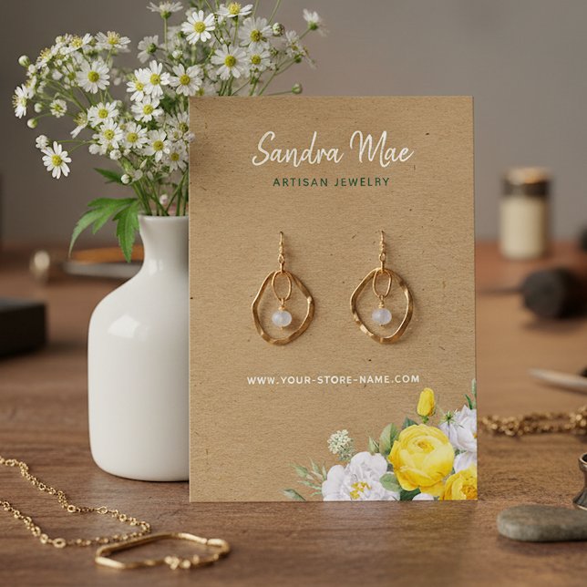 Visite Carte de Présentation de Bijoux de Boucles d'Oreil (Créateur téléchargé)