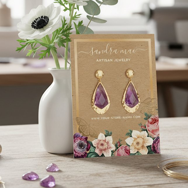 Visite Carte de Présentation de Bijoux de Boucles d'Oreil (Créateur téléchargé)