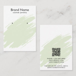Visite Carte de présentation de bijoux moderne aquarelle 
