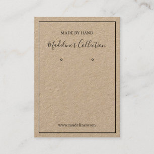 Visite Carte de présentation de bijoux personnalisés en t