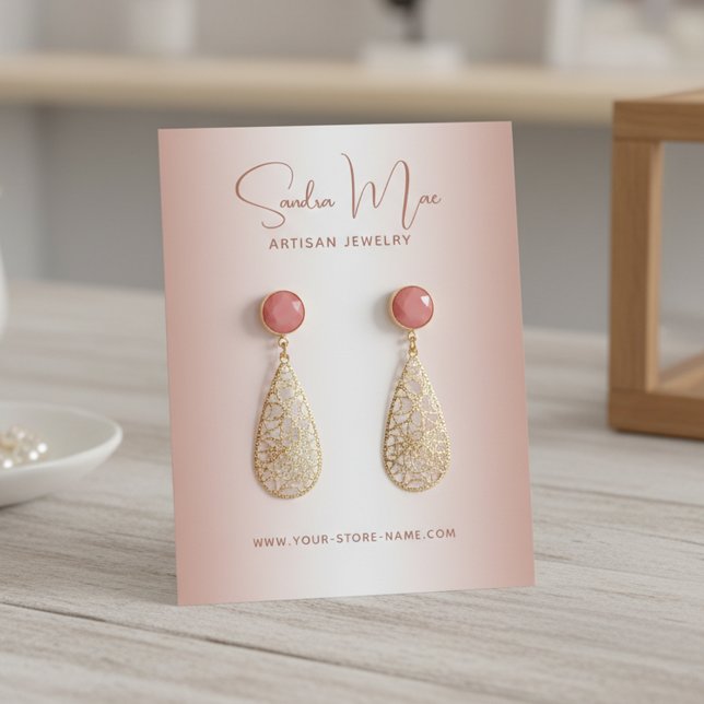 Visite Carte de Présentation de Bijoux Simple et Élégante (Créateur téléchargé)
