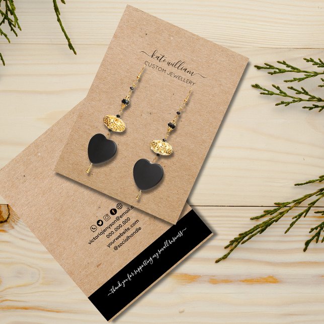 Visite Carte de présentation de boucles d'oreilles en Kra (Créateur téléchargé)