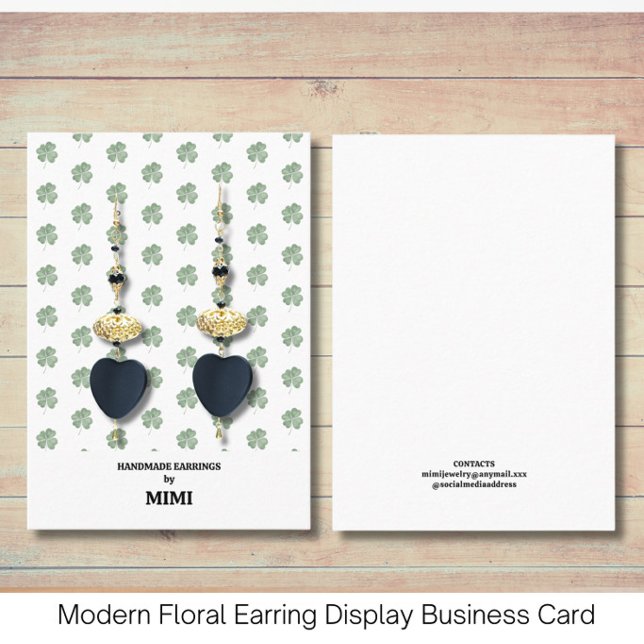 Visite Carte de Présentation de Boucles d'Oreilles Modern (Créateur téléchargé)