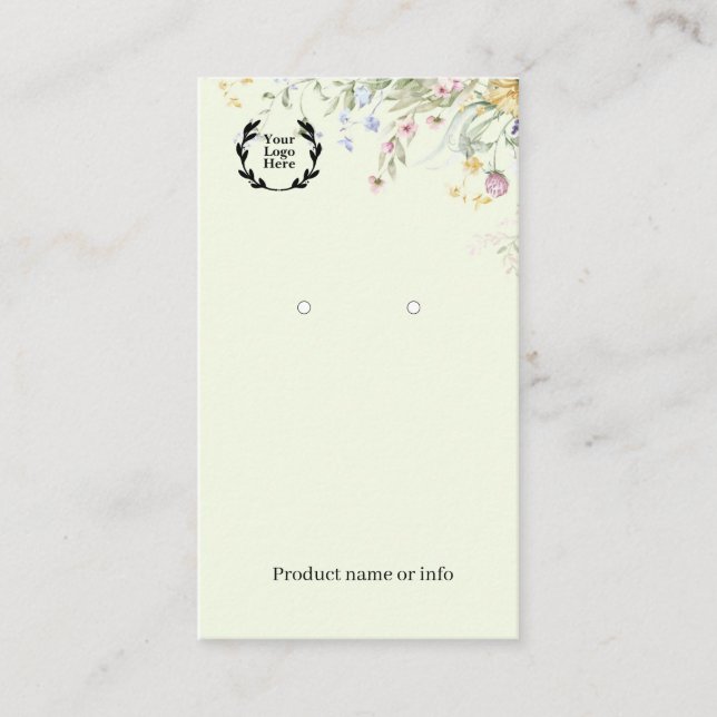Visite Carte de Présentation de Boucles d'Oreilles | Prés (Devant)