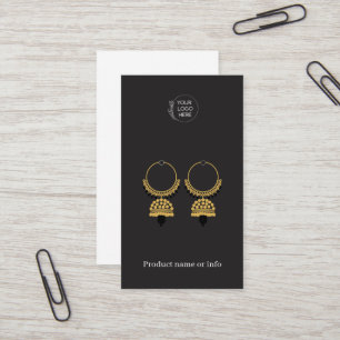Visite Carte de Présentation de Boucles d'Oreilles   Prés