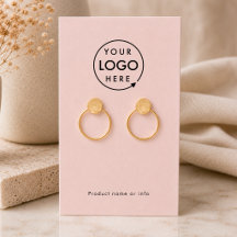Carte de Présentation de Boucles d'Oreilles | Prés