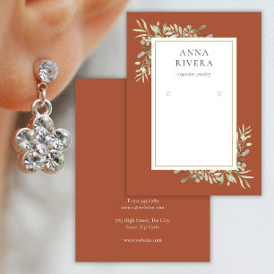 Visite Carte de présentation pour boucles d'oreilles en f