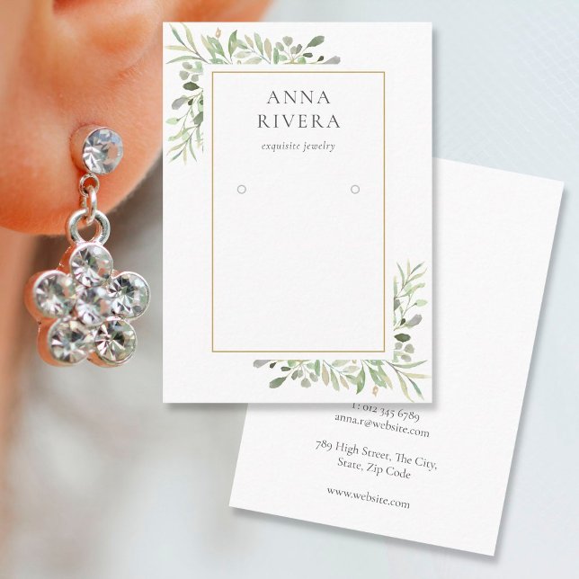 Visite Carte de présentation pour boucles d'oreilles en v (Créateur téléchargé)