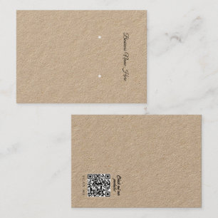 Visite Carte de présentation pour boucles d'oreilles kraf