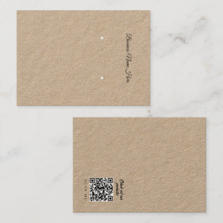 Visite Carte de présentation pour boucles d'oreilles kraf