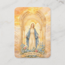 Carte de prière commémorative catholique souvenir