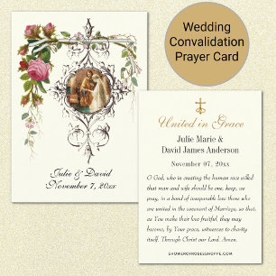 Visite Carte de prière de bénédiction de mariage de confi