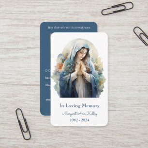 Visite Carte de prière de la Sainte Marie catholique