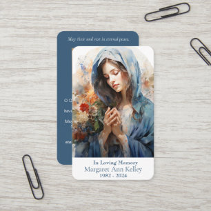 Visite Carte de prière de la Sainte Marie de l'Aquarelle