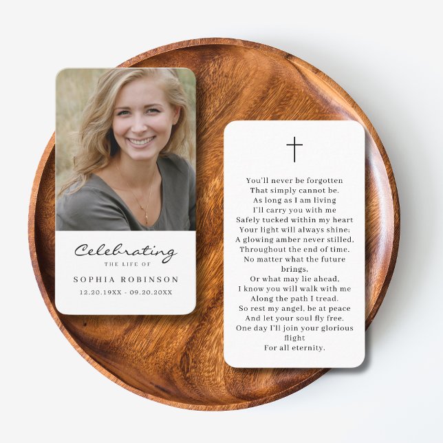 Visite Carte de prière de sympathie pour des funérailles  (Créateur téléchargé)