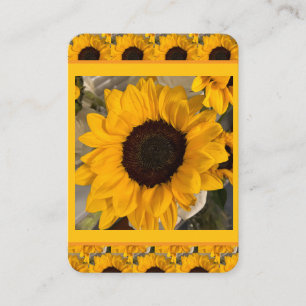 Visite Carte de prière de tournesol