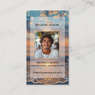 Visite Carte de prière funéraire personnalisée – Concepti
