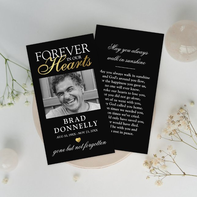 Visite Carte de prière funéraire pour toujours dans nos c (Créateur téléchargé)