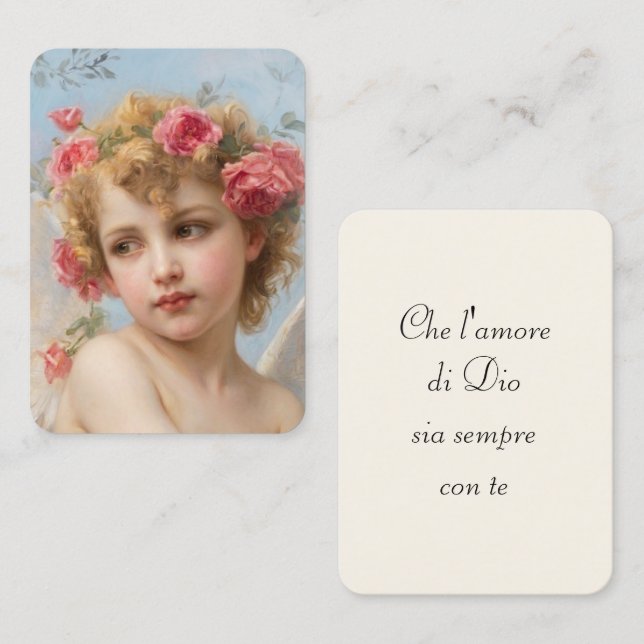 Visite Carte de prière italienne Les Ailes du Désir (Devant / Derrière)