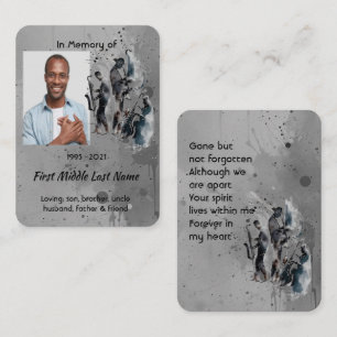 Visite Carte de prière Mémorial Objet de souvenir Musique