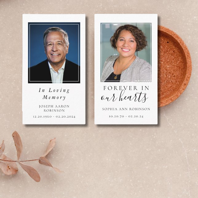 Visite Carte de prière Mémorial photo de funérailles simp (Créateur téléchargé)