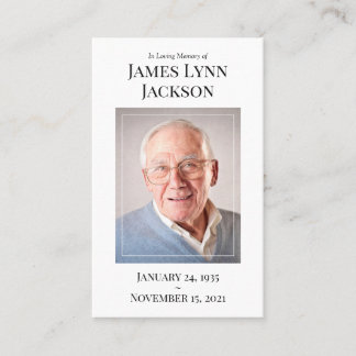 Visite Carte de prière photo commémorative | Je suis libr