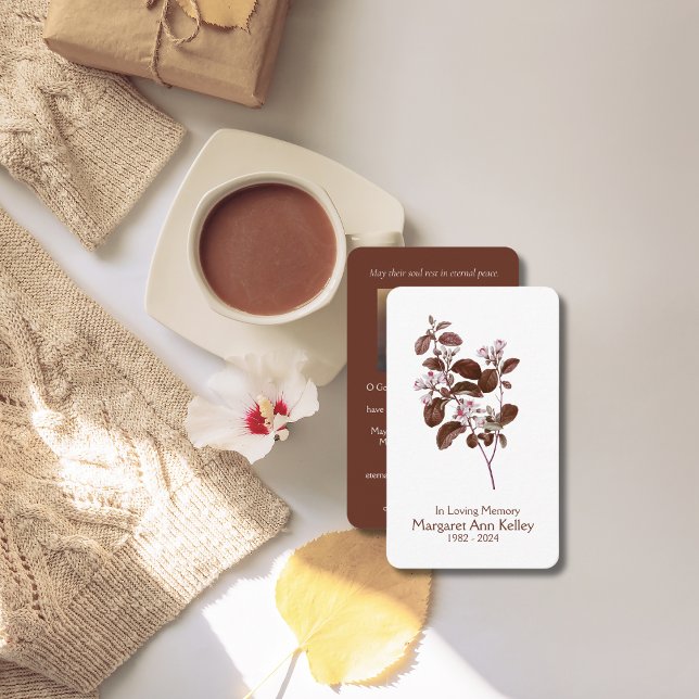 Visite Carte de prière photo Feuille Vntage (Créateur téléchargé)