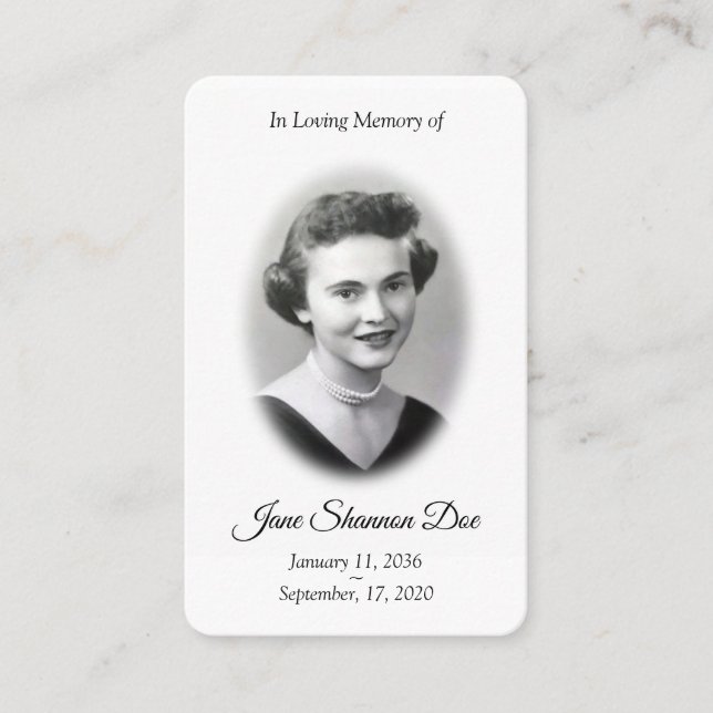 Visite Carte de prière photo | La 23e carte commémorative (Devant)