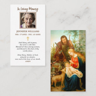 Visite Carte de prière Sainte Famille Notre Dame Joseph