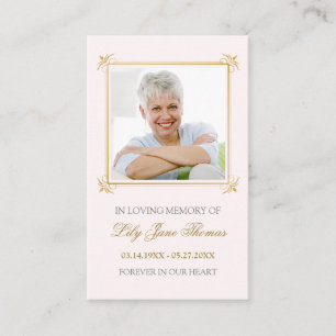 Visite Carte de prière vintage Gold Swirl   Modifier la 