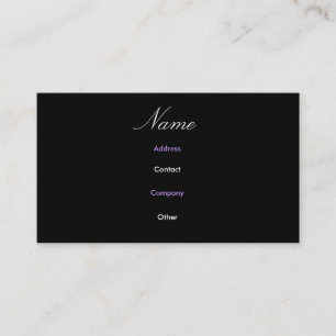 Visite Carte de profil Abbey III