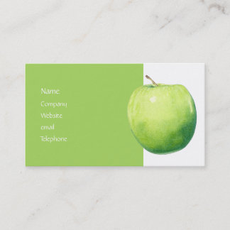 Visite Carte de profil Apple verte