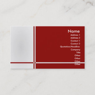 Visite Carte de profil B-Professionnel