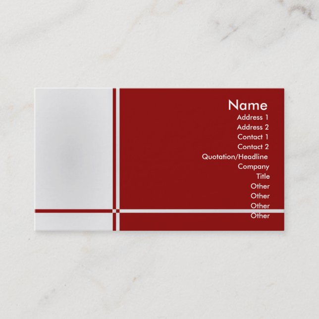 Visite Carte de profil B-Professionnel (Devant)