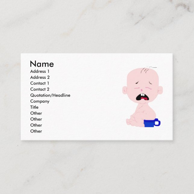 Visite Carte de profil Baby Boom (Devant)