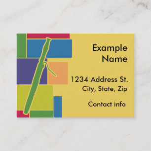 Visite Carte de profil Bassoon Colorblocks