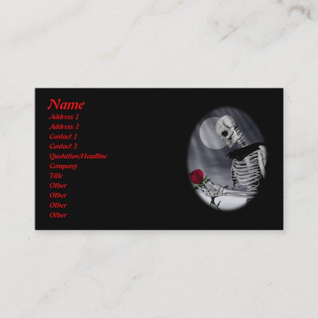 Visite Carte de profil Beauté éternelle (Devant)