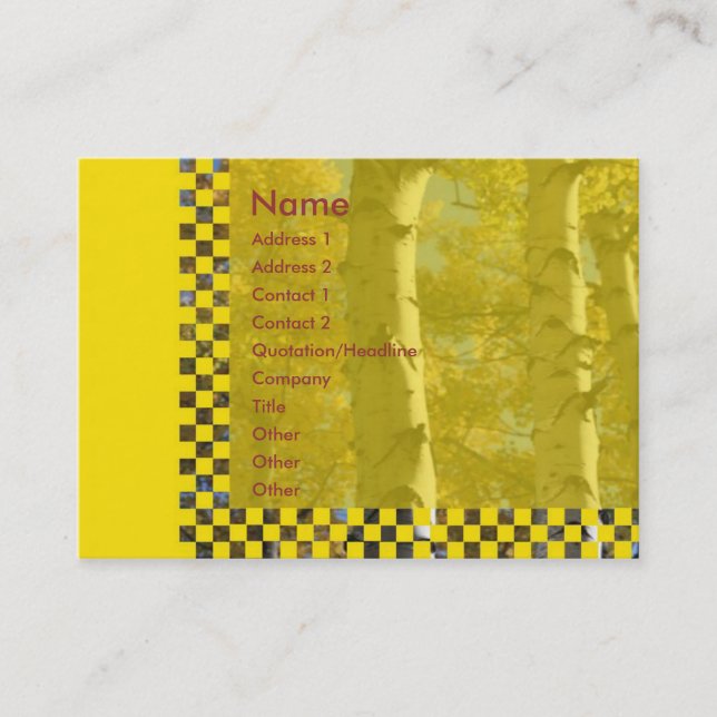 Visite Carte de profil Birch (Devant)