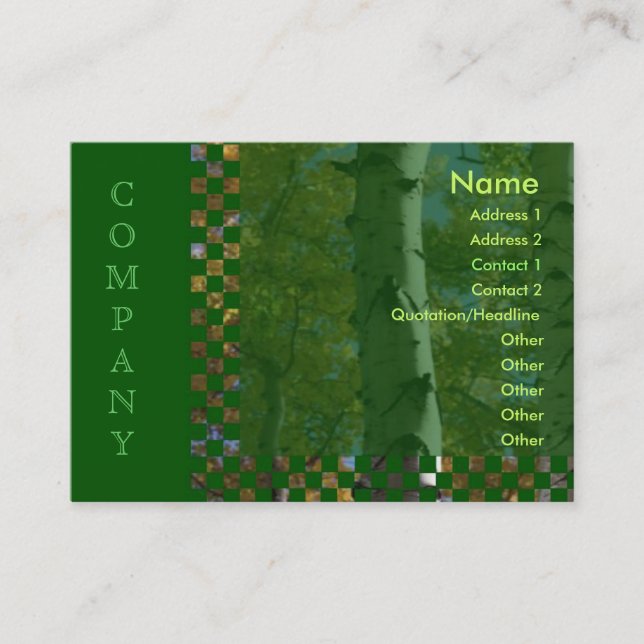 Visite Carte de profil Birch (Devant)