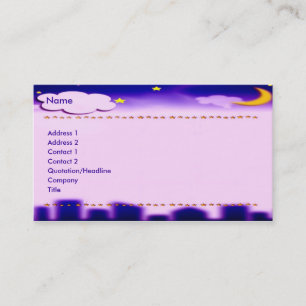 Visite Carte de profil Bright Night
